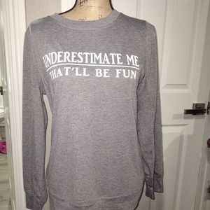 Message Long sleeve Tee... Medium